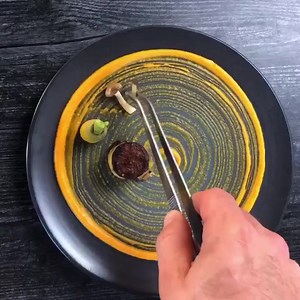 Dry Brined Chicken Breast | Pink Peppercorns | Brandy Pan Sauce | Chèvre/Carrot Puree | Charred Leeks | Beech Mushrooms | Pomme De Terre Fondante | Chef's Recipes