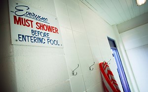 Woman's angry rant about 'naked' dad in swimming pool changing room backfires