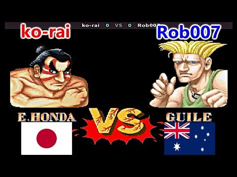 Street Fighter II - The World Warrior - ko-rai vs Rob007