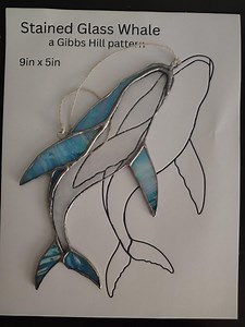 Whale Stained Glass Pattern Template Digital Download Beginner Project Mosaic Design Nautical Suncatcher Ocean Theme Nursery Decor Marine - Etsy