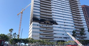 19-year-old man injured in Los Angeles high-rise fire dies