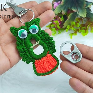4.8K views · 30 reactions | Owl keychain model with canning lid | Knitter | Facebook