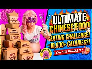 10,000+ Calories Chinese Food Challenge… My Belly Got HUGE! #stuffedbelly