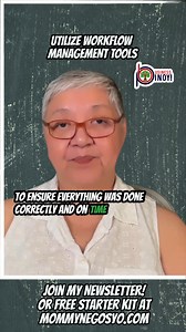 Is your workflow slowing you down? Learn how to utilize workflow management tools that can improve efficiency and keep everything running smoothly. Watch this to see how you can upgrade your business processes! #MommyNegosyo #BusinessPinoy #PHBusiness #BusinessPH #NegosyongPinoy #Negosyo101 #Business101 #NegosyoTip | Mommy Negosyo