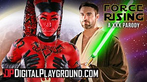 DigitalPlayground - Cosplay teen Kleio Valentie get painted up and fucked in Starwar's porn parody