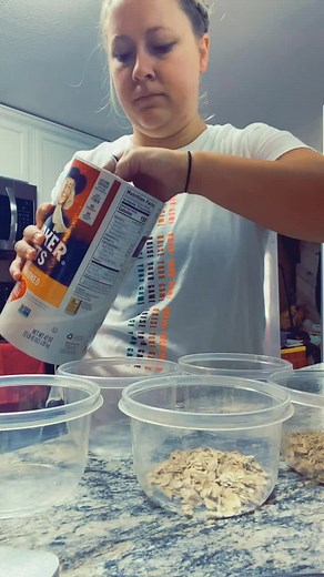 Chunky monkey overnight oats #fyp #fixate #80dayobsession #timednutrition