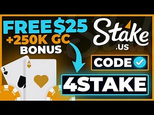 Stake US Promo Code 4STAKE: Free $25 Stake Cash + 250K Gold Coins Stake US Code