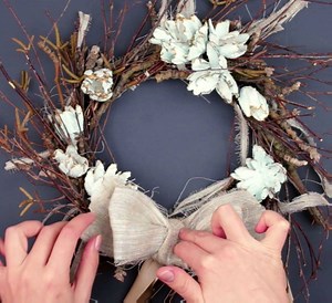 10K views · 156 reactions | DIY Twig Wreath Tutorial Full video...