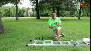 Ladder Stabilizer Straps_ Ladder Frog Safety Attachments Keep Ladders from Sliding and Protect Surface - Non-Conductive Material (18" Cinch Straps, 4 Pack) - Amazon.com