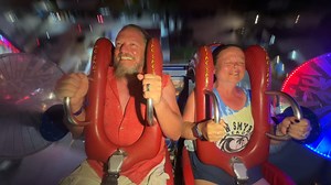 Tim & Dawn | Slingshot & Vomatron at Indy Speedway