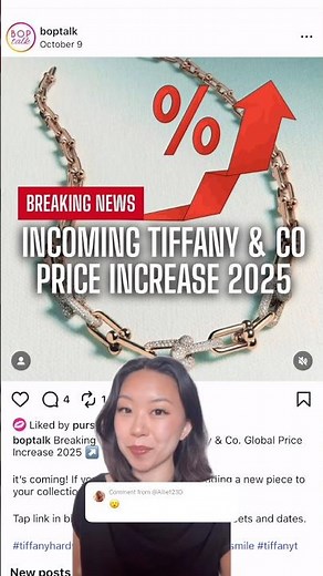 Tiffany Price Increase