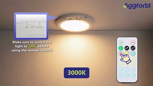 10,000mAh Rechargeable Ceiling Light with Remote, Wireless Waterproof Shower Lights 3000K/4000K/6000K, Battery Powered Light for Closet Battery Operated, Motion Sensor Lights No Wiring, Black