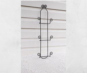 Vintage Bronze Metal Wire Plate Rack: 3 Tier Wall Mount Display (15.25" Tall) - Etsy