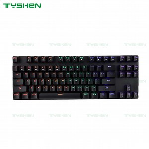 [Hot Item] Benutzerdefinierte OEM Mechanik Tastatur PC Voller Dropshipping Gaming Slim Mechanische Tastatur Verkabelt Rosa Gamer Gaming RGB Laptop Tastatur