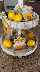 Watch Farmhouse tiered tray review  on Amazon Live