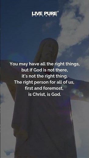 There is true love in Christ. #LivePureMovement #FightForChastity #WeWillLivePure