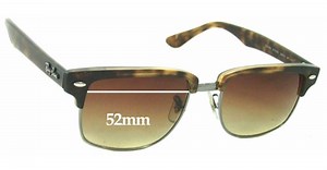 Ray-Ban RB4190 Clubmaster Square 52mm Replacement Lenses