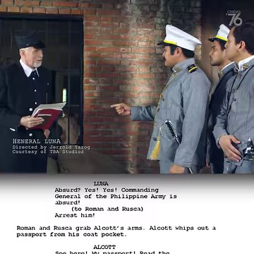 “Ingles-inglesin mo ako sa bayan ko, puny*t*! Heneral Luna, 2015 Directed by Jerrold Tarog Written by Jerrold Tarog, E. A. Rocha, Henry Francia | Cinema '76 Film Society