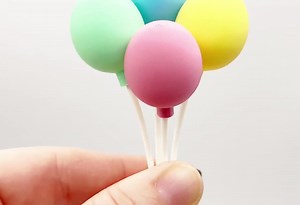 6 Pc Mini Balloon Cake Topper, Balloons for Party Animal Accessory, Miniature Balloons, Fairy Garden Party Accessory - Etsy UK