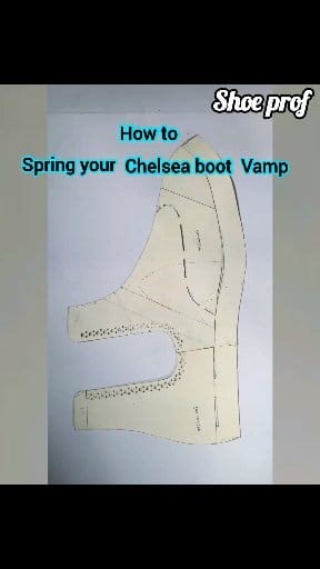 How to spring your Chelsea boot vamp 👢💡 #ShoeProf #ChelseaBoot #VampSpring #Shoemaking #HandmadeShoes #ShoePattern #FootwearDesign #CustomShoes #WatchTillTheEnd #USA #UK #Canada #Australia | Shoe Prof