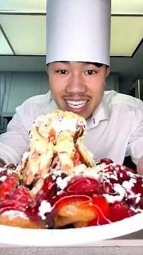 Easy recipes: Dubai chocolate funnel cake 😋 #fyp #Foodie #dubaichocolate