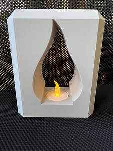 LED-Kerzenhalter - Flamme Tropfen Modernes 3D druckbares Teelicht-Dekor (STL) - Etsy.de