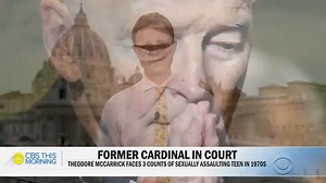 Theodore McCarrick, the only U.S. cardinal ever charged with sex crimes, is due in court this morning. “It's almost as if he was deluded about the damage he has caused to victims, above all, but also to the church and the loss of faith of millions of Catholics,” his former secretary, who spoke to him shortly before today’s arraignment, told CBS News. | CBS Mornings