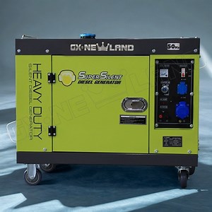 [Hot Item] Portable 6000 Watt One Phase Green Home Silent Diesel Generator Set