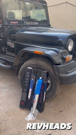 PROFENDER Shockers Upgraded to Mahindra Thar Crde… Enjoy a comfortably smooth ride quality and reduced body roll… For Thar Accessories Contact us on:- 9041419494 REVHEADS #revheads4x4 #mahindrathar #tharcrde #profender #suspension #profendersuspension #tharmodified #tharaccessories #4x4accessories #offroading #tharreels | Revheads