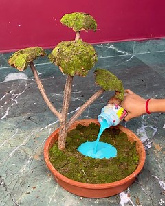 273K views · 753 reactions | Tree Branches and Coconut Shell Landscape _ Miniature oasis #landscape #recycling #crafts #diy #homedecor #wallhanging | Deep's CRAFT | Facebook