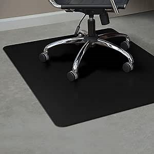 ES Robbins Rectangle Hard Floor Chair Mat, 36-Inch by 48-Inch, Black