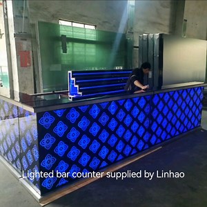 Light up Customised Coffee Vip Lounge Bar Counter