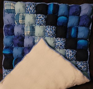 Blue Baby Puff Quilt - Etsy Canada