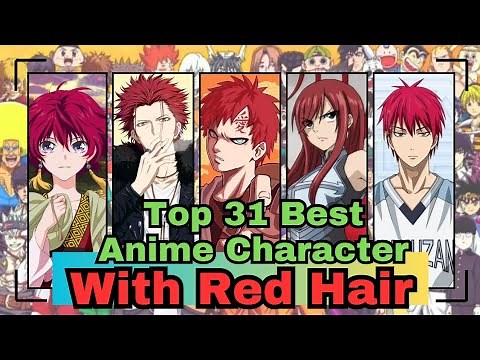 Top 31 Best Anime Character With Red Hair #anime #animeedit #gaara #shanks #viral ‪@crunchyroll‬