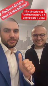 Joi apare un super podcast cu Iancu Guda în care vorbim despre: ✅ ️Cum te ferești de țepe imobiliare? ✅️ Cum analizezi dezvoltatorii imobiliari. ✅️ Ce modificări legislative sunt necesare pentru a proteja cumpărătorii. ✅️ Analiza sectorului de construcții. Subscribe pe YouTube ca să fii la curent cu noile postări pentru că urmează super podcasturi 🚀 | Daniel Tudor