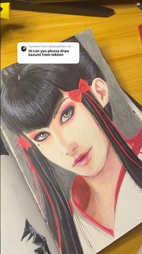 Drawing Kazumi Mishima from Tekken #tekken7 #fanart #drawing