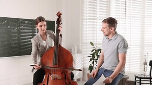 Girl Learning How Play Double Bass Stock Footage Video (100% Royalty-free) 3993627087 | Shutterstock