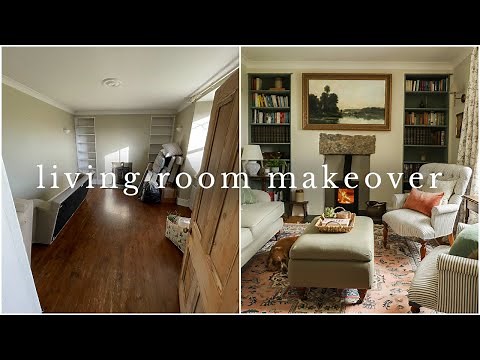 LIVING ROOM MAKOVER | Old English Farmhouse Renovation