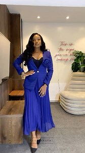1K views | Exude confidence and class in this blue skirt suit. Items descriptions : Blue pleated skirt suit UK Size: 6-12 Price: 131,500 Naira Model’s Size: UK 10 Model’s height: 5ft8 To order;  Send us a DM, Click the link in our bio or Visit our store. . . . #stylespaceafrica #workwearinspo #casualchic #weekendstyle #workwearstyle #stylespaceafrica #nude #skirtsuit #blueskirtsuit | Style Space Africa | Facebook