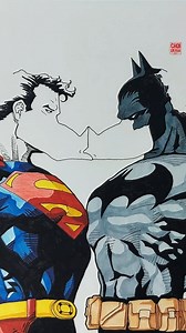 3.4M views · 4.8K reactions | Superman Batman Kiss #superman #batman #wonderwoman #treesome | Choiron Draw | Facebook