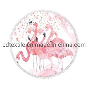 [Hot Item] Flamingos Round Beach Towel Microfiber Towel Beach Towels for Adult