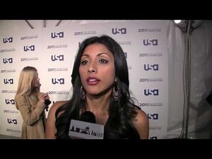 Reshma Shetty of 'Royal Pains' speaks at the 2011 USA upfront