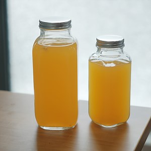 [Hot Item] in Stock 100ml 200ml 300ml Logo Print Empty Coffee Botella De Vidrio Glass Bottles for Juice