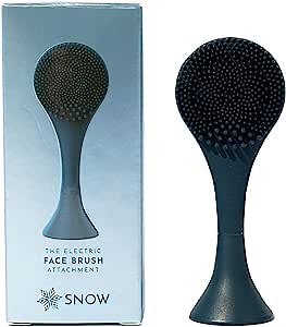 SNOW Electronic Face Brush Attachment - Facial Cleansing Brush with Soft Silicone Bristles - Sonic Vibrating Facial Brush & Massager for Men & Women - Detachable Electric Face Brush Cleanser