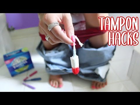 TAMPON HACKS ALL Girls NEED To Know !!