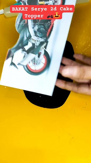 2D Motorbike Cake Topper 🏍️😍 #bakatserye #indaypanaderagelyn #2dtoppers #cakevideo #viralvideo #videotutorial #AllAboutBaking #customizedcake #reelsfb #reelsviral #reelsfypシ | Inday Panadera Gelyn