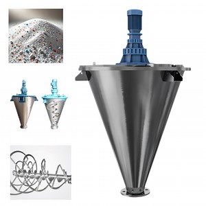 [Hot Item] High-Efficiency Single Cone Ribbon Blender for Food & Chemicals