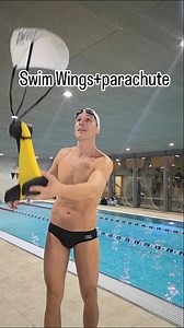 Pull buoy Swim Wings with a parachute The New Generation Pull Buoy Swim Wings unlike the old pull buoys is designed by marine engineers and has a superior hydrodynamic shape. The new pull buoy Swim Wings has wings that wrap around the swimmer's legs and put the swimmer's legs in an optimal position. In addition, the wings lift the swimmer's legs during the swim and reduce hydrodynamic drag. The new pull buoy Swim Wings will take your swimming to the next level. Because arm exercises will be much