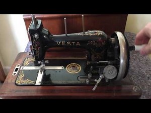 Vintage Vesta hand crank sewing machine