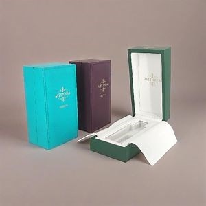 [Hot Item] High Quality Luxury PU Leather Gift Packaging Boxes Magnetic Closure Perfume Scent Box with Ribbon